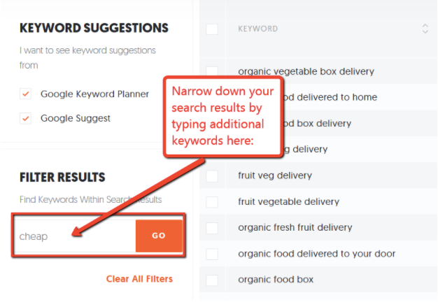 Spot Keyword, Ubersuggest