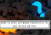 How to Spot Keyword Prospects to Use in SEO or PPC Spot Keyword,SEO,PPC,Abhiseo